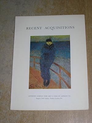 Seller image for Recent Acquisitions Anthony d'Offay Fine Art April to June 1968 for sale by Neo Books