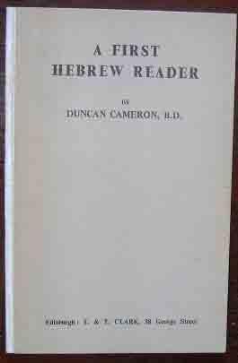 A First Hebrew Reader.