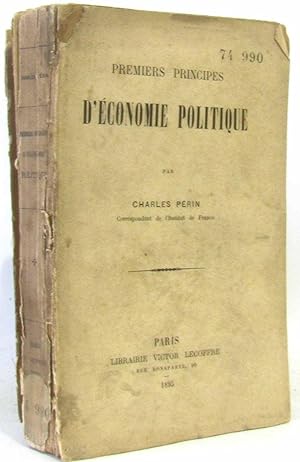 Premiers principes d'économie politique