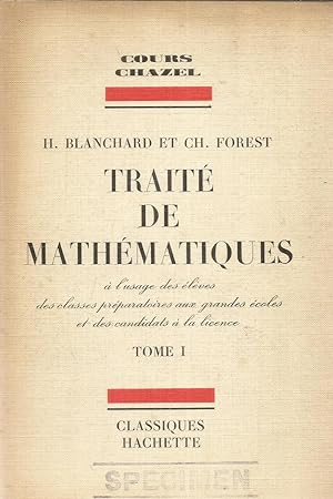 Seller image for Trait de mathmatiques - Tome 1 for sale by Joie de Livre