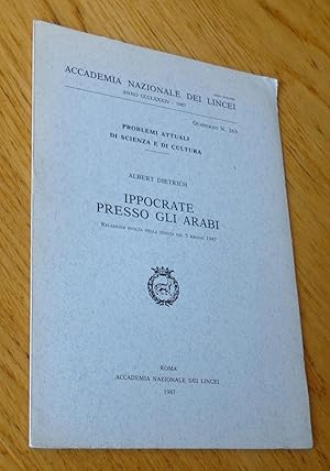 Ippocrate presso gli Arabi. Relazione svolta nelle seduta del 5 maggio 1987.