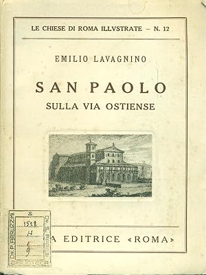 Bild des Verkufers fr San Paolo sulla via Ostiense zum Verkauf von Librodifaccia