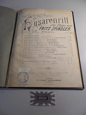 Fritz Spindler : Husarenritt für Piano - Werk 140 No. 3 - Für zwei Pianos zu 4 Händen.