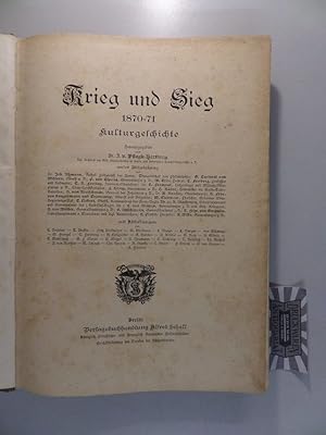 Bild des Verkufers fr Krieg und Sieg 1870-71 - Kulturgeschichte. zum Verkauf von Druckwaren Antiquariat