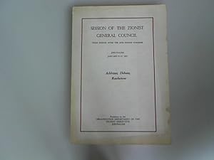 Bild des Verkufers fr Session of the Zionist General Council : third session after the 26th Zionist Congress, Jerusalem, January 8-15, 1967 : addresses, debates, resolutions. zum Verkauf von Antiquariat Bookfarm