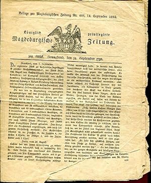 Beilage zur Magdeburgischen Zeitung Nr. 466, 14. September 1893 (Königlich privilegirte Magdeburg...
