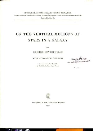 Seller image for On the vertical Motions of Stars in a Galaxy. for sale by Antiquariat am Flughafen
