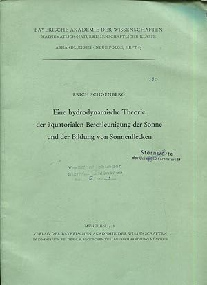 Eine hydrodynamische Theorie der äquatorialen Beschleunigung der Sonne und der Bildung von Sonnen...