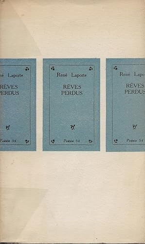 Seller image for Rves perdus. for sale by Librairie Les Autodidactes - Aichelbaum