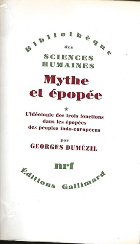 Mythe et épopée.