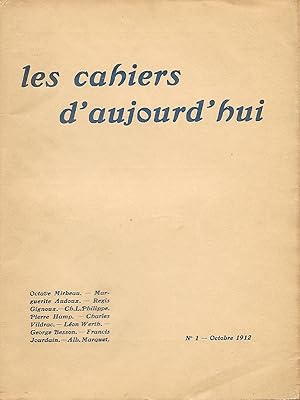 LES CAHIERS D'AUJOURD'HUI. Direction Georges Besson.