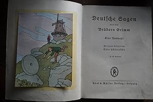 Deutsche Sagen von den Brüdern Grimm. Eine Auswahl. Mit vielen Bildern von Otto Ubbelohde. 18.-25...