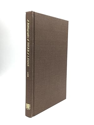 Bild des Verkufers fr A BIBLIOGRAPHY OF SIERRA LEONE zum Verkauf von johnson rare books & archives, ABAA