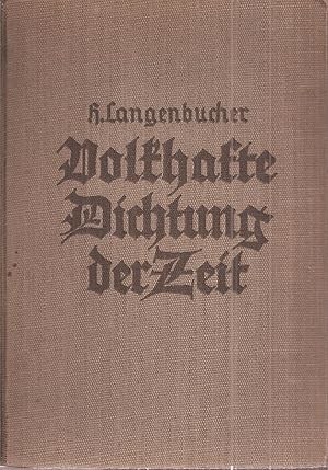 Volkhafte Dichtung der Zeit