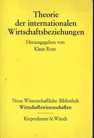 Seller image for Theorie der internationalen Wirtschaftsbeziehungen for sale by Clivia Mueller