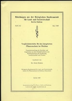 Bild des Verkufers fr Vergleichsbetriebe fr den integrierten Pflanzenschutz im Obstbau zum Verkauf von Clivia Mueller