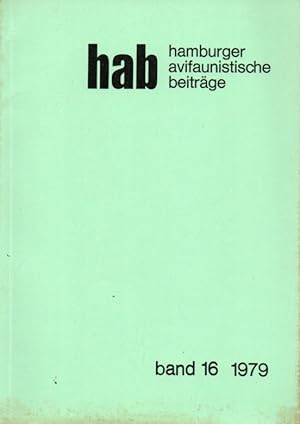 Bild des Verkufers fr hab Hamburger avifaunistische Beitrge Band 16, 1979 zum Verkauf von Clivia Mueller