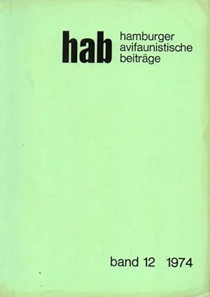 Bild des Verkufers fr hab Hamburger avifaunistische Beitrge Band 12, 1974 zum Verkauf von Clivia Mueller