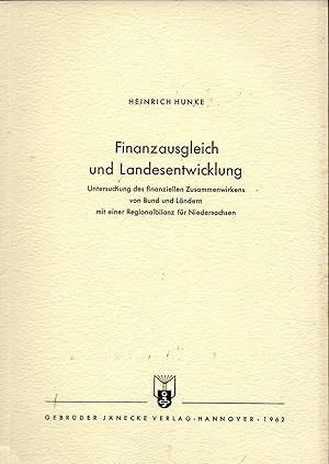 Image du vendeur pour Finanzausgleich und Landesentwicklung mis en vente par Clivia Mueller