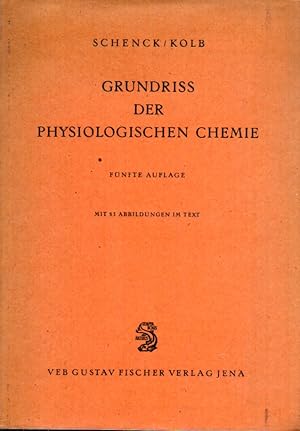 Imagen del vendedor de Grundriss der physiologischen Chemie fr Veterenrmediziner a la venta por Clivia Mueller