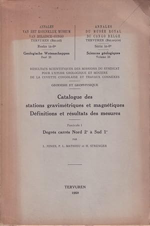 Image du vendeur pour Catalogue des stations gravimetriques et magnetiques mis en vente par Clivia Mueller