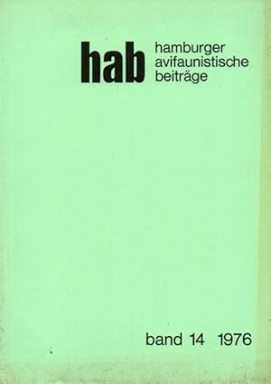 Bild des Verkufers fr hab Hamburger avifaunistische Beitrge Band 14, 1976 zum Verkauf von Clivia Mueller