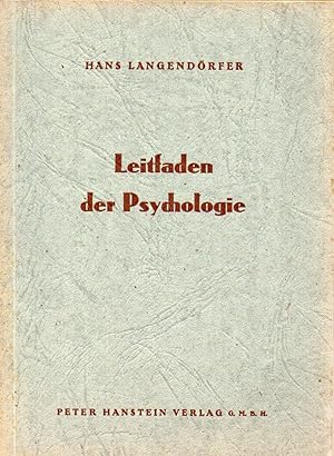 Seller image for Leitfaden der Psychologie for sale by Clivia Mueller