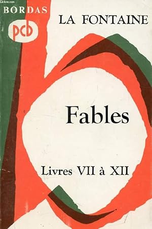 Bild des Verkufers fr FABLES, TOME II (LIVRES VII-XII) zum Verkauf von Le-Livre