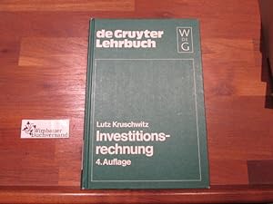 Seller image for Investitionsrechnung. De-Gruyter-Lehrbuch for sale by Antiquariat im Kaiserviertel | Wimbauer Buchversand