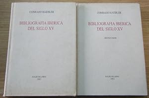 BIBLIOGRAFÍA IBÉRICA DEL SIGLO XV. 2 TOMOS. REIMPRESIÓN FACSIMILAR