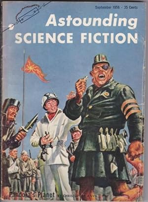Seller image for Astounding Science Fiction September 1956 - Pate de Foie Gras, Pandora's Planet, The Swamp Was Upside Down, Margin of Profit, Dust Rag, Mind for Business, + for sale by Nessa Books