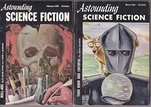 Seller image for Astounding Science Fiction , February & March 1953 - featuring "Null-Abc" by H. Beam Piper & John J. McGuire in two issues + Fool's Mate, Nightmare Brother, Crucifixus Etiam, Safety Valve, Button Button, Thou Good and Faithful, The Cog, + for sale by Nessa Books