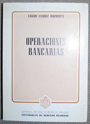 Image du vendeur pour OPERACIONES BANCARIAS mis en vente par Fbula Libros (Librera Jimnez-Bravo)