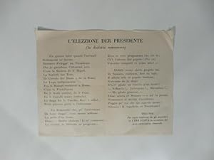 L'elezzione der presidente. (In dialetto romanesco)
