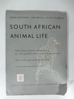 Image du vendeur pour South African Animal Life. Introduction [with an original letter sent to the italian entomologist Fabio Invrea] mis en vente par Coenobium Libreria antiquaria