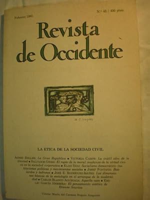 Immagine del venditore per Revista de Occidente n 45 - Febrero 1985. La tica de la sociedad civil venduto da Librera Antonio Azorn