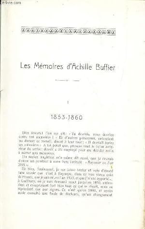 Bild des Verkufers fr LES MEMOIRES D'ACHILLE BUFFIER zum Verkauf von Le-Livre