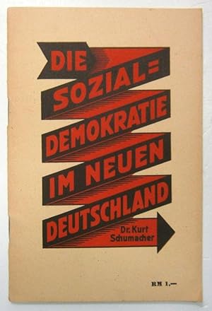 Bild des Verkufers fr Die Sozialdemokratie im neuen Deutschland. Dieser Vortrag wurde gehalten auf dem Landesparteitag der Sozialdemokratischen Partei der Hansestadt Hamburg am 27. Januar 1946. zum Verkauf von Brbel Hoffmann