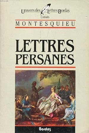 Bild des Verkufers fr LETTRES PERSANES (EXTRAITS) zum Verkauf von Le-Livre
