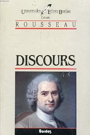 Bild des Verkufers fr DISCOURS SUR L'ORIGINE DE L'INEGALITE (EXTRAITS) zum Verkauf von Le-Livre