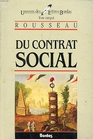 Imagen del vendedor de DU CONTRAT SOCIAL, OU PRINCIPES DU DROIT POLITIQUE a la venta por Le-Livre