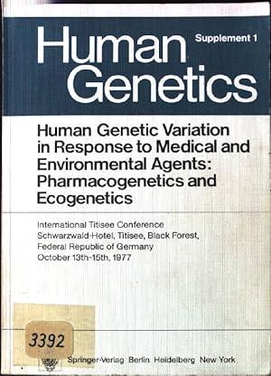 Imagen del vendedor de Human Genetic Variation in Response to Medical and Environmental Agents: Pharmacogenetics and Ecogenetics Human Genetics Supplementa 1 a la venta por books4less (Versandantiquariat Petra Gros GmbH & Co. KG)