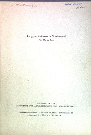 Imagen del vendedor de Langstreifenfluren in Nordhessen?; a la venta por books4less (Versandantiquariat Petra Gros GmbH & Co. KG)