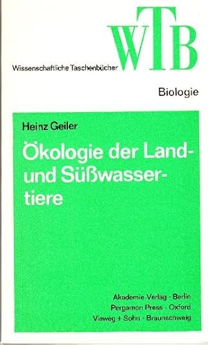 Seller image for kologie der Land- und Swassertiere. for sale by Buchversand Joachim Neumann