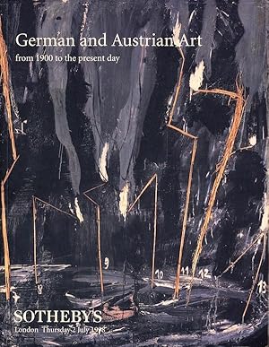 German and Austrian Art from 1900 to the Present Day - London, Thursday 2 July 1998