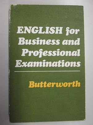 Imagen del vendedor de English for business and professional examinations a la venta por Goldstone Rare Books