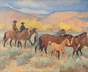 Coming Home [Cowboys] : Maynard Dixon : circa 1899