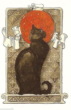 Cat [Art Nouveau] : Théophile Steinlen : circa 1896 : Fine Art Giclee Print