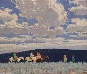 Indians in the Sage : E. Martin Hennings : circa 1922