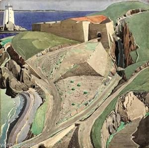 The Fort : Charles Rennie Mackintosh : circa 1925 Art Nouveau Landscape